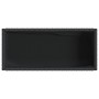 Planter with black synthetic rattan shelf by , Pots and planters - Ref: Foro24-366384, Price: 71,99 €, Discount: %