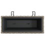 Planters with hooks 2 units synthetic rattan gray by , Pots and planters - Ref: Foro24-366400, Price: 45,99 €, Discount: %