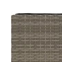 Pflanzgefäß mit 2 Blumentöpfen aus grauem synthetischem Rattan 90x20x40 cm von , Töpfe und Pflanzgefäße - Ref: Foro24-366409,...