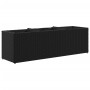 Planter with 3 black synthetic rattan pots 105x30x32 cm by , Pots and planters - Ref: Foro24-366416, Price: 62,65 €, Discount: %