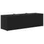 Planter with 3 black synthetic rattan pots 105x30x32 cm by , Pots and planters - Ref: Foro24-366416, Price: 62,65 €, Discount: %