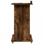 Atril con ruedas y cajón madera roble ahumado 55x55x107 cm de , Escritorios - Ref: Foro24-848028, Precio: 130,83 €, Descuento: %