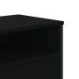 Mueble de TV madera de ingeniería negro 122x34x41 cm de , Muebles TV - Ref: Foro24-848579, Precio: 107,99 €, Descuento: %