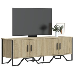 TV stand made of engineered wood in Sonoma oak, 122x34x41 cm by , TV Furniture - Ref: Foro24-848585, Price: 87,93 €, Discount: %