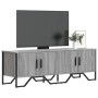 TV stand made of gray Sonoma engineered wood, measuring 122x34x41 cm. by , TV Furniture - Ref: Foro24-848587, Price: 90,62 €,...