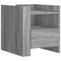 Bedside table made of gray Sonoma engineered wood, 45x50x50 cm. by , Nightstands - Ref: Foro24-848281, Price: 74,34 €, Discou...