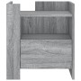 Bedside table made of gray Sonoma engineered wood, 45x50x50 cm. by , Nightstands - Ref: Foro24-848281, Price: 74,34 €, Discou...