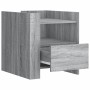 Bedside table made of gray Sonoma engineered wood, 45x50x50 cm. by , Nightstands - Ref: Foro24-848281, Price: 74,34 €, Discou...