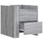 Mesita de noche madera de ingeniería gris Sonoma 45x50x50 cm de , Mesitas de noche - Ref: Foro24-848288, Precio: 83,80 €, Des...