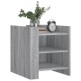 Bedside table made of gray Sonoma engineered wood, 45x50x50 cm. by , Nightstands - Ref: Foro24-848295, Price: 60,88 €, Discou...