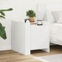 Engineered wood white bedside table 45x50x50 cm by , Nightstands - Ref: Foro24-848297, Price: 60,04 €, Discount: %