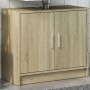 Armario de lavabo madera de ingeniería roble Sonoma 63x29x55 cm de , Muebles de baño - Ref: Foro24-848096, Precio: 59,41 €, D...