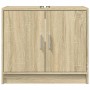 Armario de lavabo madera de ingeniería roble Sonoma 63x29x55 cm de , Muebles de baño - Ref: Foro24-848096, Precio: 59,41 €, D...