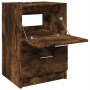 Engineered smoked oak wood sink cabinet 40x37x59 cm by , Bathroom furniture - Ref: Foro24-848105, Price: 71,00 €, Discount: %