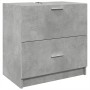 Armario de lavabo madera ingeniería gris hormigón 59x37x59 cm de , Muebles de baño - Ref: Foro24-848111, Precio: 85,66 €, Des...