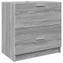 Waschtischunterschrank aus Sonoma-Eichenholz 59x37x59 cm in Grau. von , Badezimmermöbel - Ref: Foro24-848113, Preis: 88,10 €,...