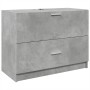 Engineered wood gray concrete sink cabinet 78x37x59 cm by , Bathroom furniture - Ref: Foro24-848118, Price: 100,45 €, Discoun...