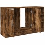 Armario de lavabo madera ingeniería roble ahumado 90x29x55 cm de , Muebles de baño - Ref: Foro24-848126, Precio: 78,11 €, Des...