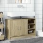 Engineered wood bathroom cabinet in Sonoma oak, 90x29x55 cm. by , Bathroom furniture - Ref: Foro24-848124, Price: 77,95 €, Di...