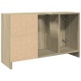 Engineered wood bathroom cabinet in Sonoma oak, 90x29x55 cm. by , Bathroom furniture - Ref: Foro24-848124, Price: 77,95 €, Di...