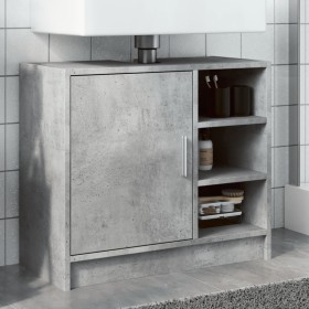 Engineered wood gray concrete sink cabinet 63x29x55 cm by , Bathroom furniture - Ref: Foro24-848132, Price: 60,77 €, Discount: %