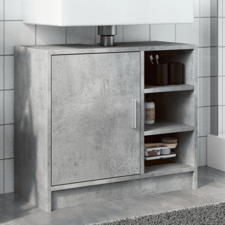 Engineered wood gray concrete sink cabinet 63x29x55 cm by , Bathroom furniture - Ref: Foro24-848132, Price: 61,44 €, Discount: %