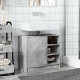 Armario de lavabo madera ingeniería gris hormigón 63x29x55 cm de , Muebles de baño - Ref: Foro24-848132, Precio: 61,44 €, Des...