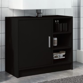 Engineered wood vanity cabinet in black, 63x29x55 cm by , Bathroom furniture - Ref: Foro24-848130, Price: 65,52 €, Discount: %