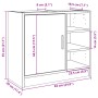 Waschbeckenunterschrank aus schwarzem Ingenieurholz 63x29x55 cm. von , Badezimmermöbel - Ref: Foro24-848130, Preis: 62,47 €, ...