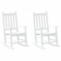 Rocking chairs for children, 2 units, solid white poplar wood by , Rocking chairs - Ref: Foro24-3281596, Price: 110,99 €, Dis...