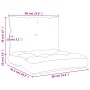 Cushions for pallets, 2 units, beige fabric by , Cushions for chairs and sofas - Ref: Foro24-360837, Price: 40,17 €, Discount: %