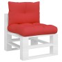 Cushions for pallets, 2 units, red fabric by , Cushions for chairs and sofas - Ref: Foro24-360840, Price: 41,14 €, Discount: %