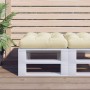 Cushion for pallet sofa in cream fabric 60x61.5x10 cm by , Cushions for chairs and sofas - Ref: Foro24-360880, Price: 28,99 €...