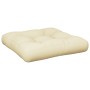 Cushion for pallet sofa in cream fabric 60x61.5x10 cm by , Cushions for chairs and sofas - Ref: Foro24-360880, Price: 28,99 €...