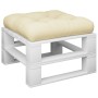 Cushion for pallet sofa in cream fabric 60x61.5x10 cm by , Cushions for chairs and sofas - Ref: Foro24-360880, Price: 28,99 €...