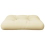 Cushion for pallet sofa in cream fabric 60x61.5x10 cm by , Cushions for chairs and sofas - Ref: Foro24-360880, Price: 28,99 €...