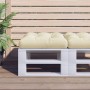 Cushion for pallet sofa in cream fabric 60x60x12 cm by , Cushions for chairs and sofas - Ref: Foro24-360449, Price: 24,47 €, ...