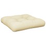 Cushion for pallet sofa in cream fabric 60x60x12 cm by , Cushions for chairs and sofas - Ref: Foro24-360449, Price: 24,47 €, ...