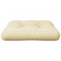 Cushion for pallet sofa in cream fabric 60x60x12 cm by , Cushions for chairs and sofas - Ref: Foro24-360449, Price: 24,47 €, ...