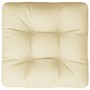 Cushion for pallet sofa in cream fabric 60x60x12 cm by , Cushions for chairs and sofas - Ref: Foro24-360449, Price: 24,47 €, ...