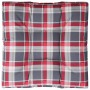 Cushion for pallet sofa, red checkered fabric, 70x70x12 cm by , Cushions for chairs and sofas - Ref: Foro24-360482, Price: 22...