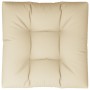 Cojín para sofá de palets de tela beige 80x80x12 cm de , Cojines para sillas y sofás - Ref: Foro24-360494, Precio: 40,31 €, D...