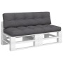 Palettenkissen, 2 Stück, in Anthrazitgrau. von , Kissen für Stühle und Sofas - Ref: Foro24-360821, Preis: 118,24 €, Rabatt: %