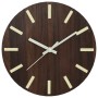 Wall clock with luminous brown scales and hands Ø30 cm by , Wall clocks - Ref: Foro24-4008404, Price: 17,32 €, Discount: %