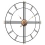 Black iron wall clock Ø60 cm by , Wall clocks - Ref: Foro24-4008410, Price: 52,25 €, Discount: %