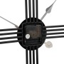 Reloj de pared de hierro negro Ø60 cm de , Relojes de pared - Ref: Foro24-4008410, Precio: 52,25 €, Descuento: %