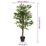 Artificial lemon tree with 3 green PP trunks 120 cm. by , Trees - Ref: Foro24-4010677, Price: 72,66 €, Discount: %