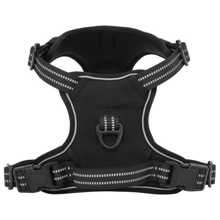 Dog harness with adjustable reflective bands black M by , Dog products - Ref: Foro24-4013365, Price: 22,99 €, Discount: %