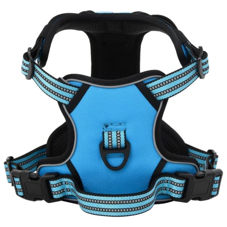 Adjustable blue dog harness with reflective bands, size L. by , Dog products - Ref: Foro24-4013371, Price: 20,99 €, Discount: %