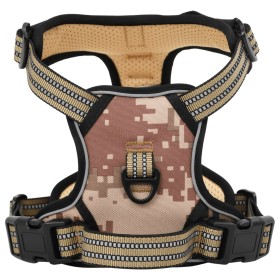 Brown L adjustable dog harness with reflective bands by , Dog products - Ref: Foro24-4013373, Price: 22,99 €, Discount: %